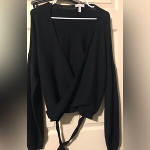 Nwot Wrap around sweater